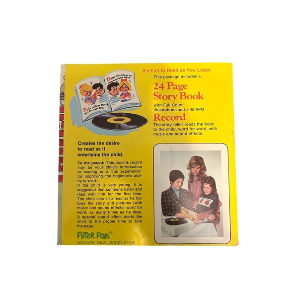 Santa Claus Comes To Town 24 Page Story Book & 45 RPM Record By Peter Pan - Picture 4 of 4